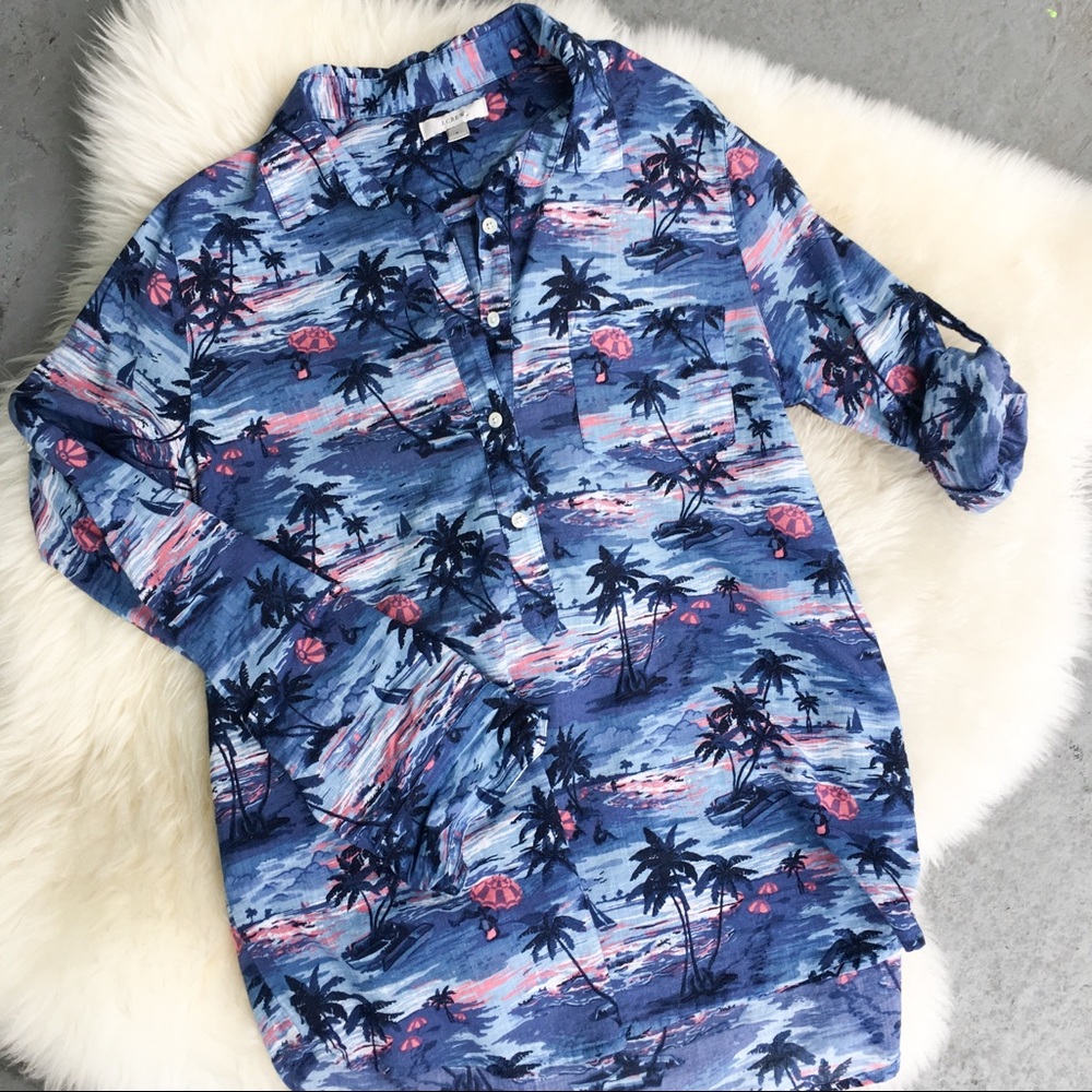 J Crew Tropical Top